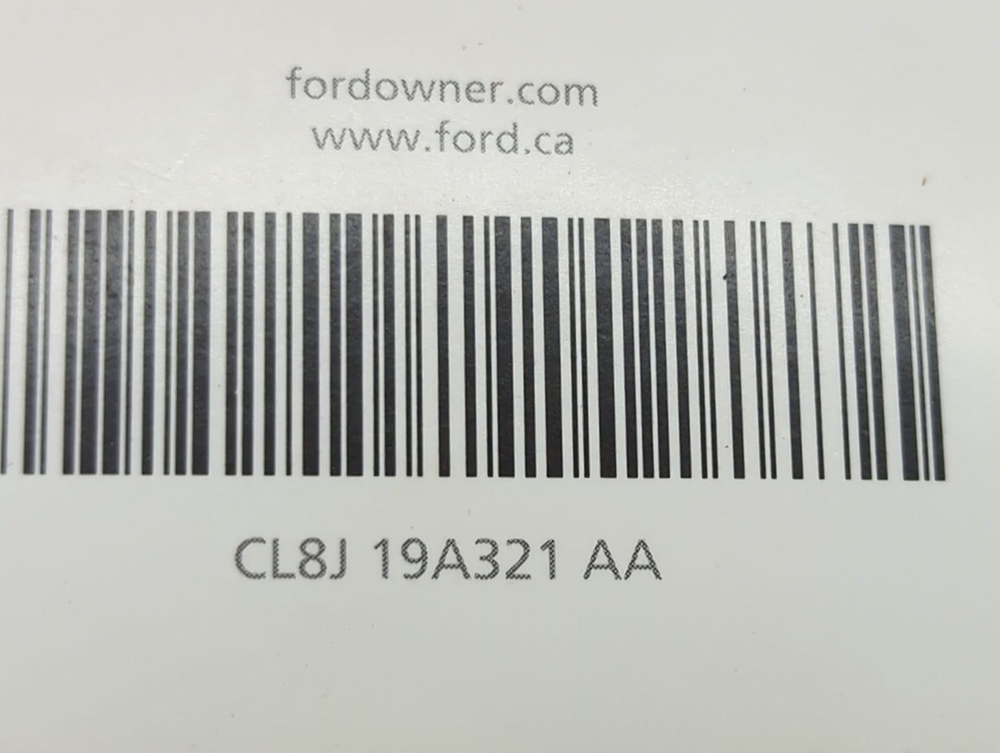 2012 Ford Escape Owners Manual Book Guide P/N:CL8J 19A321 AA OEM Used Auto Parts - Oemusedautoparts1.com