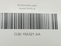 2012 Ford Escape Owners Manual Book Guide P/N:CL8J 19A321 AA OEM Used Auto Parts - Oemusedautoparts1.com