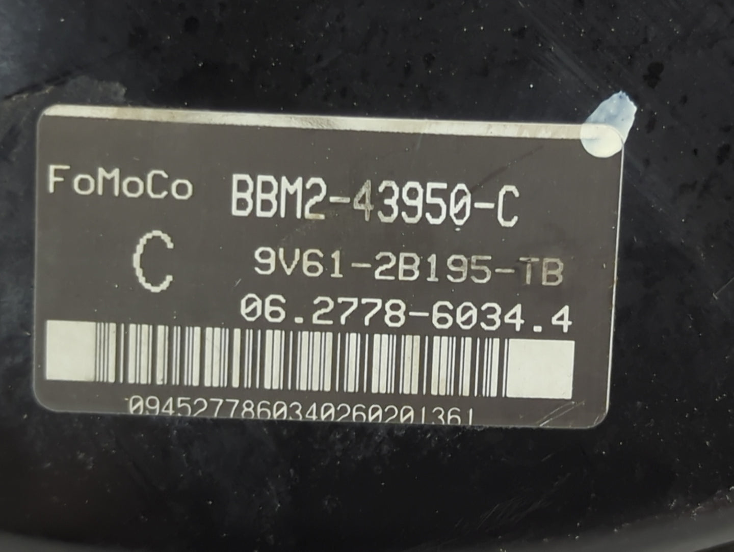 2012 Ford Escape Power Brake Booster Oem 1466368 - Oemusedautoparts1.com