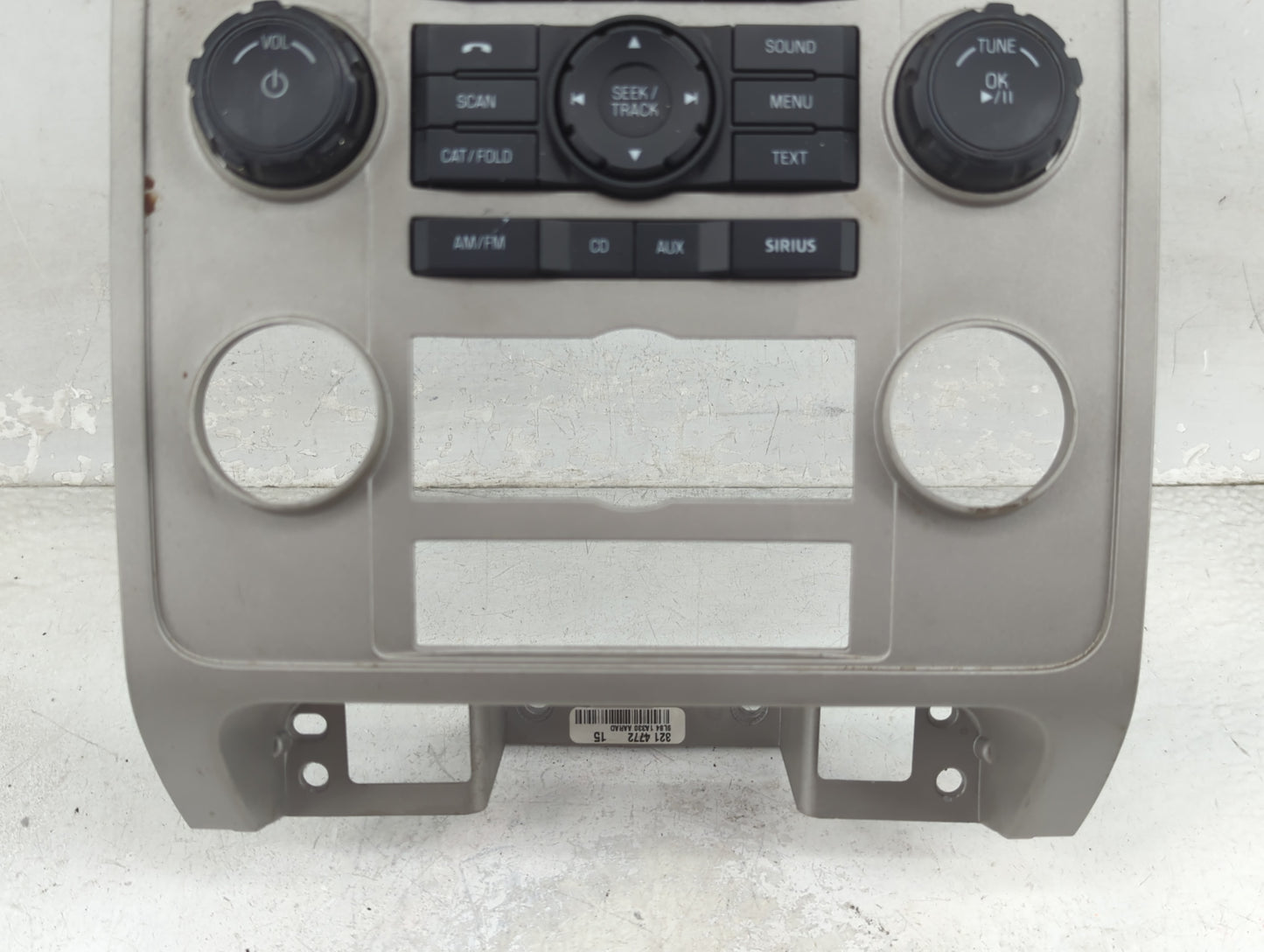 2009-2012 Ford Escape Radio Control Panel Tan - Oemusedautoparts1.com