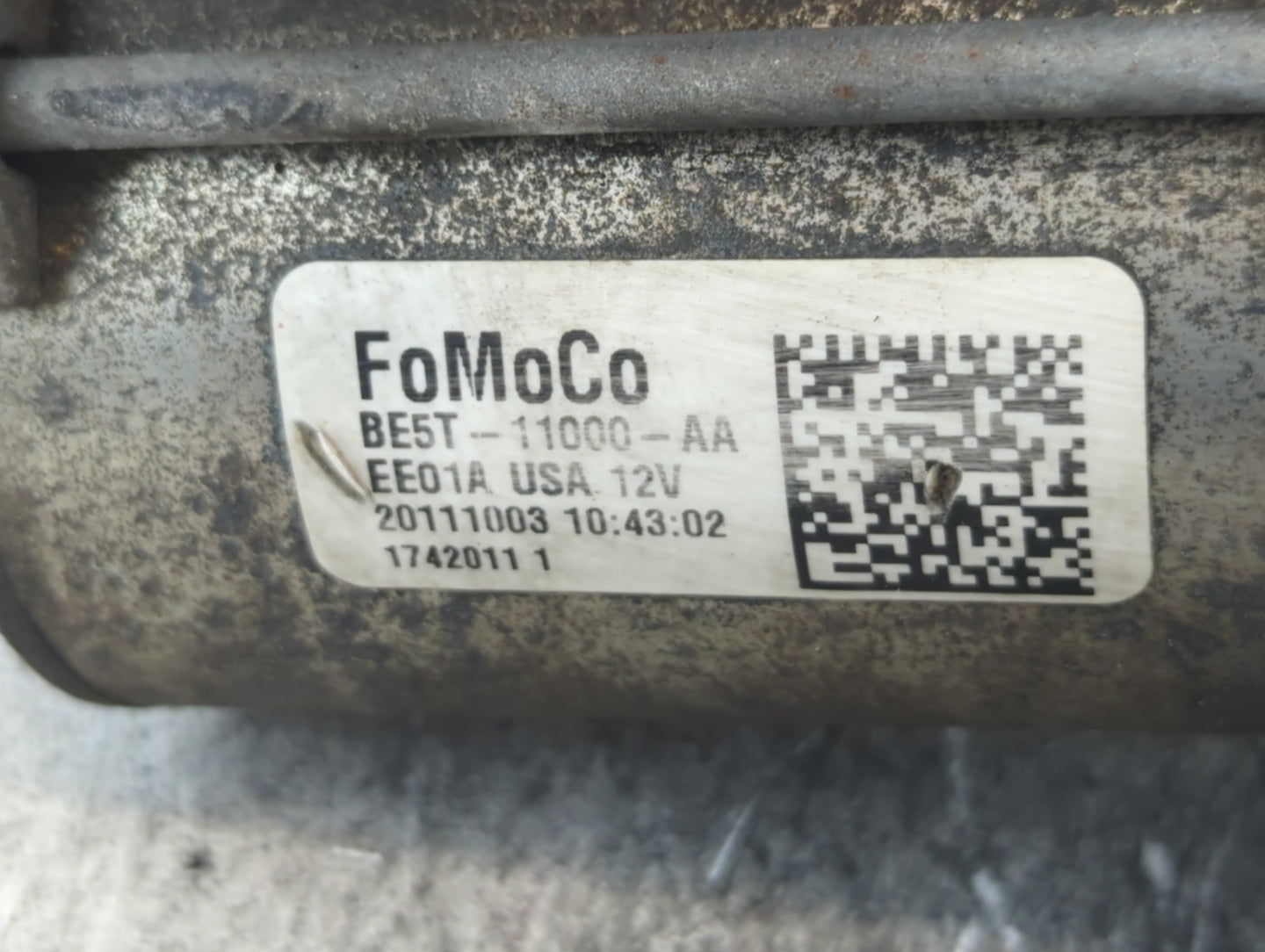 2011-2012 Ford Escape Car Starter Motor Solenoid OEM P/N:BE5T-11000-AA Fits Fits 2010 2011 2012 OEM Used Auto Parts - Oemuse