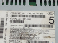 2012 Ford Explorer Radio AM FM Cd Player Receiver Replacement P/N:CB5T-19C107-BC CB5T-19C107-CC Fits OEM Used Auto Parts - O