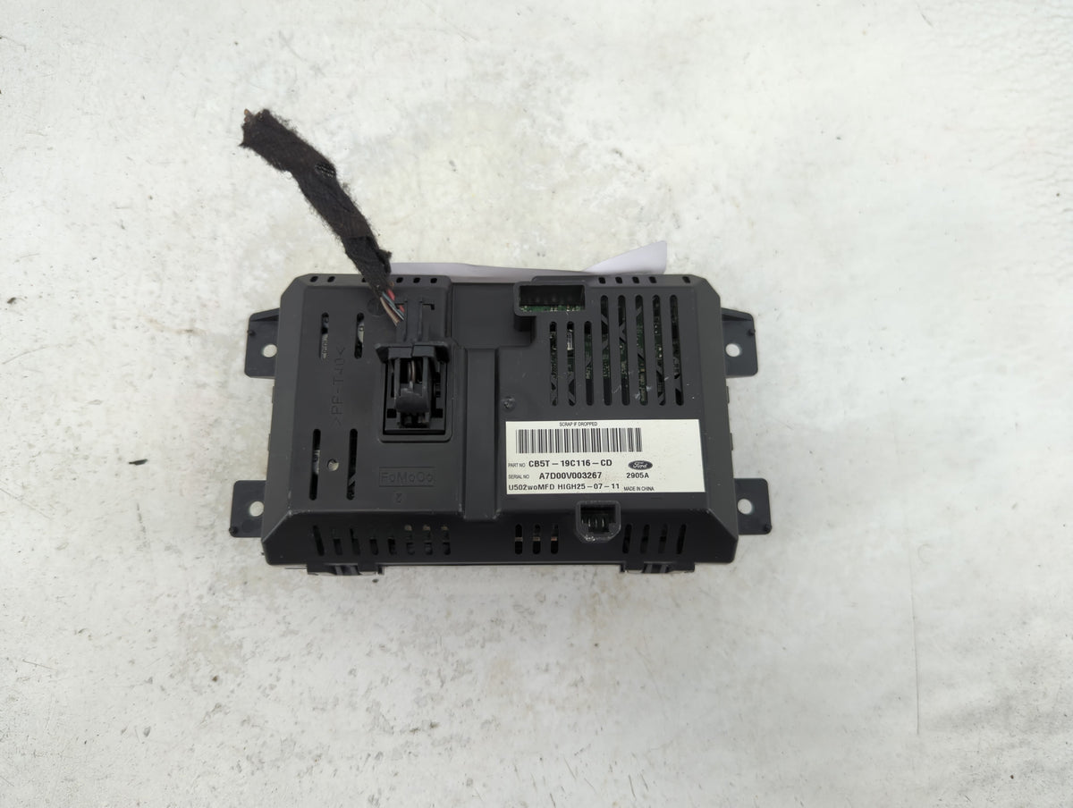 2012-2012 Ford Explorer Information Radio Display Screen - Oemusedautoparts1.com