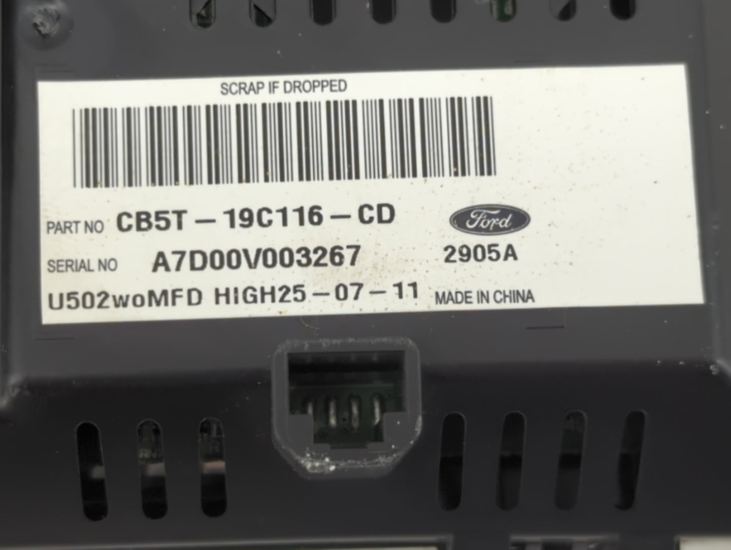 2012-2012 Ford Explorer Information Display Screen - Oemusedautoparts1.com