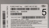 2012 Ford Explorer Radio AM FM Cd Player Receiver Replacement P/N:CB5T-19C107-BC CB5T-19C107-BB Fits OEM Used Auto Parts - O