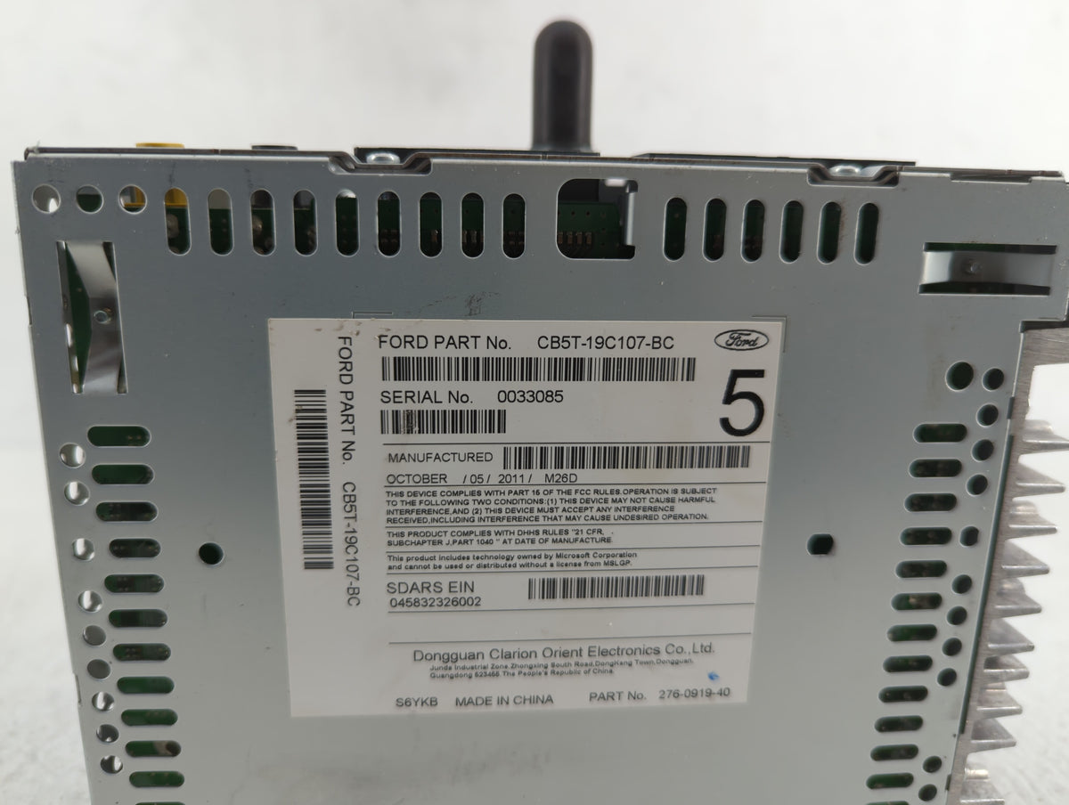 2012-2012 Ford Explorer Am Fm Cd Player Radio Receiver 387619 - Oemusedautoparts1.com