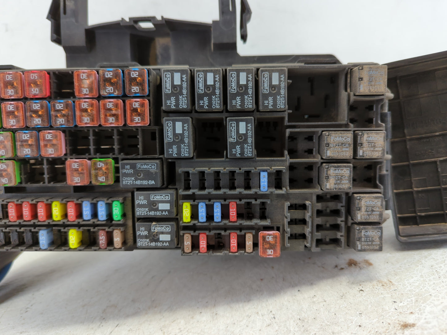 2011-2012 Ford Explorer Fusebox Fuse Box Panel Relay Module P/N:BT4T-14A003-AA Fits Fits 2011 2012 OEM Used Auto Parts - Oem