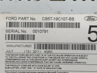 2012 Ford Explorer Radio AM FM Cd Player Receiver Replacement P/N:CB5T-19C107-BB Fits OEM Used Auto Parts - Oemusedautoparts