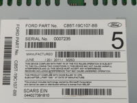 2012 Ford Explorer Radio AM FM Cd Player Receiver Replacement P/N:CB5T-19C107-BB Fits OEM Used Auto Parts - Oemusedautoparts