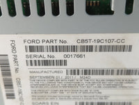 2012 Ford Explorer Radio AM FM Cd Player Receiver Replacement P/N:CB5T-19C107-CC Fits OEM Used Auto Parts - Oemusedautoparts