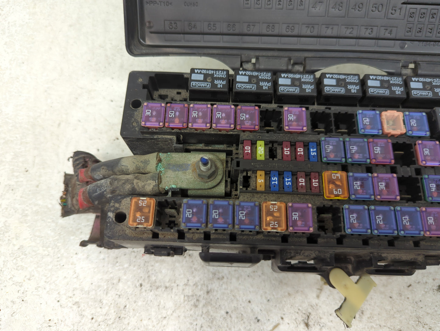 2011-2014 Ford F-150 Fusebox Fuse Box Panel Relay Module P/N:9L1T-14A003-AA 9L1T-14A003-BA Fits Fits 2011 2012 2013 2014 OEM