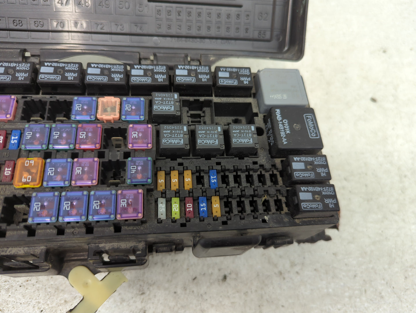 2011-2014 Ford F-150 Fusebox Fuse Box Panel Relay Module P/N:9L1T-14A003-AA 9L1T-14A003-BA Fits Fits 2011 2012 2013 2014 OEM