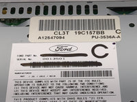 2012-2014 Ford F-150 Radio AM FM Cd Player Receiver Replacement P/N:PU-3536A-A CL3T19C157BB Fits Fits 2012 2013 2014 OEM Use