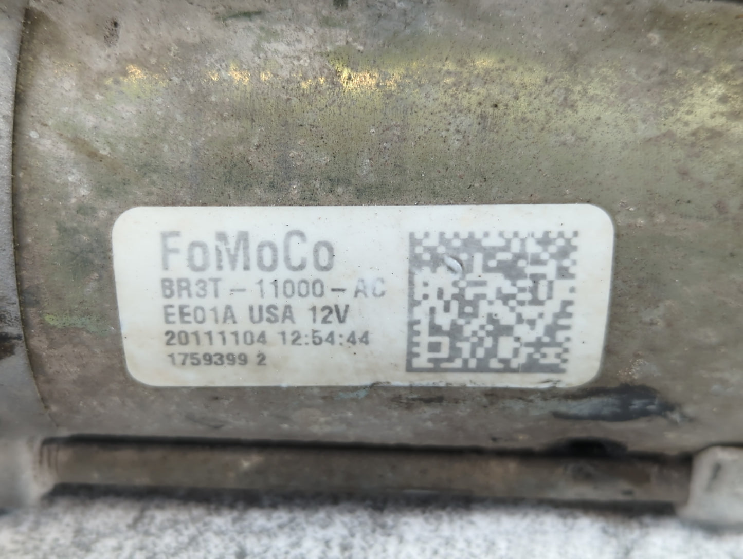 2012 Ford F-150 Car Starter Motor Solenoid OEM P/N:BR3T-11000-AC Fits OEM Used Auto Parts - Oemusedautoparts1.com
