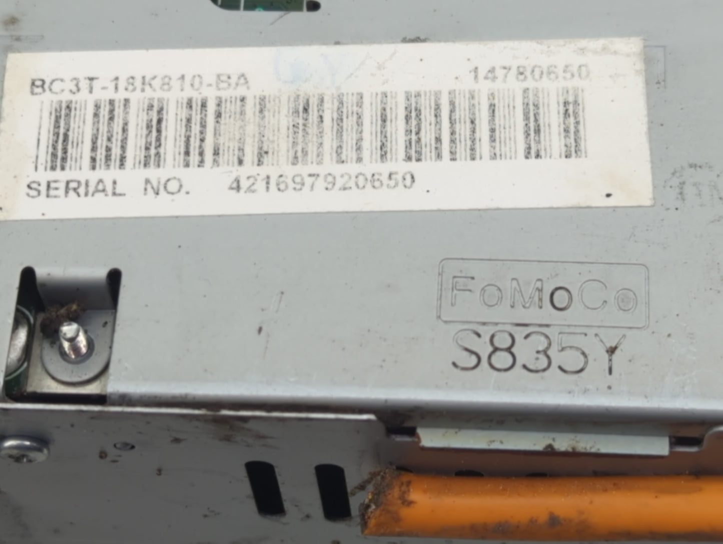 2011-2013 Ford F-250 Super Duty Radio AM FM Cd Player Receiver Replacement P/N:BC3T-18K810-BA Fits Fits 2011 2012 2013 OEM U