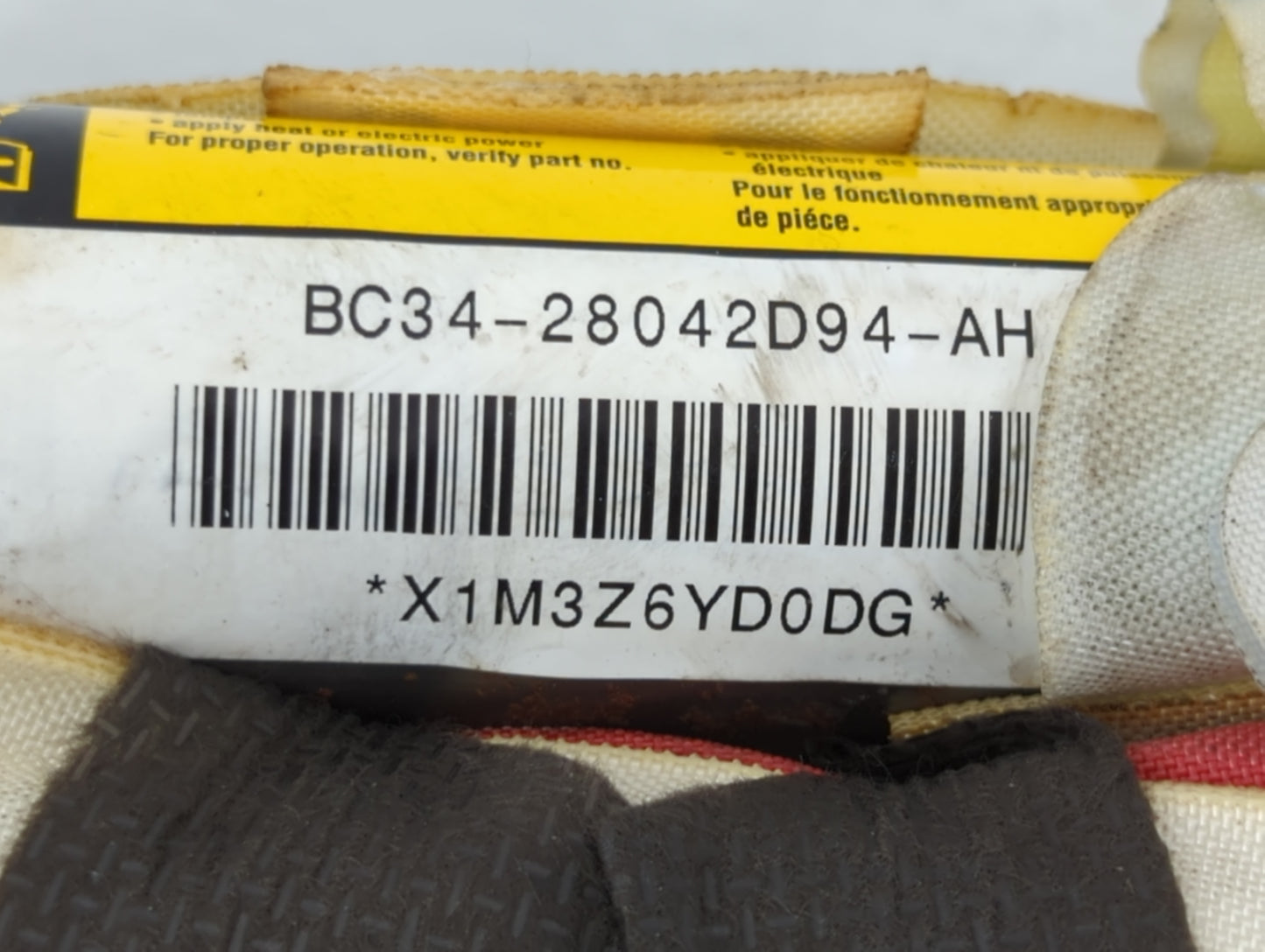 2011-2015 Ford F-350 Super Duty Air Bag Passenger Right Dashboard Oem - Oemusedautoparts1.com