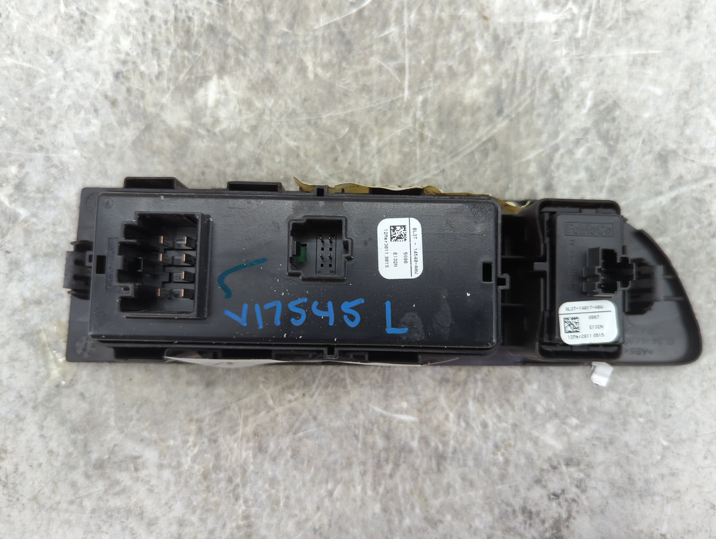 2012 Ford F150 Master Power Window Switch Replacement Driver Side Left P/N:BL3T-14540-A6U BL3T-14B133-AB35B8 Fits OEM Used A