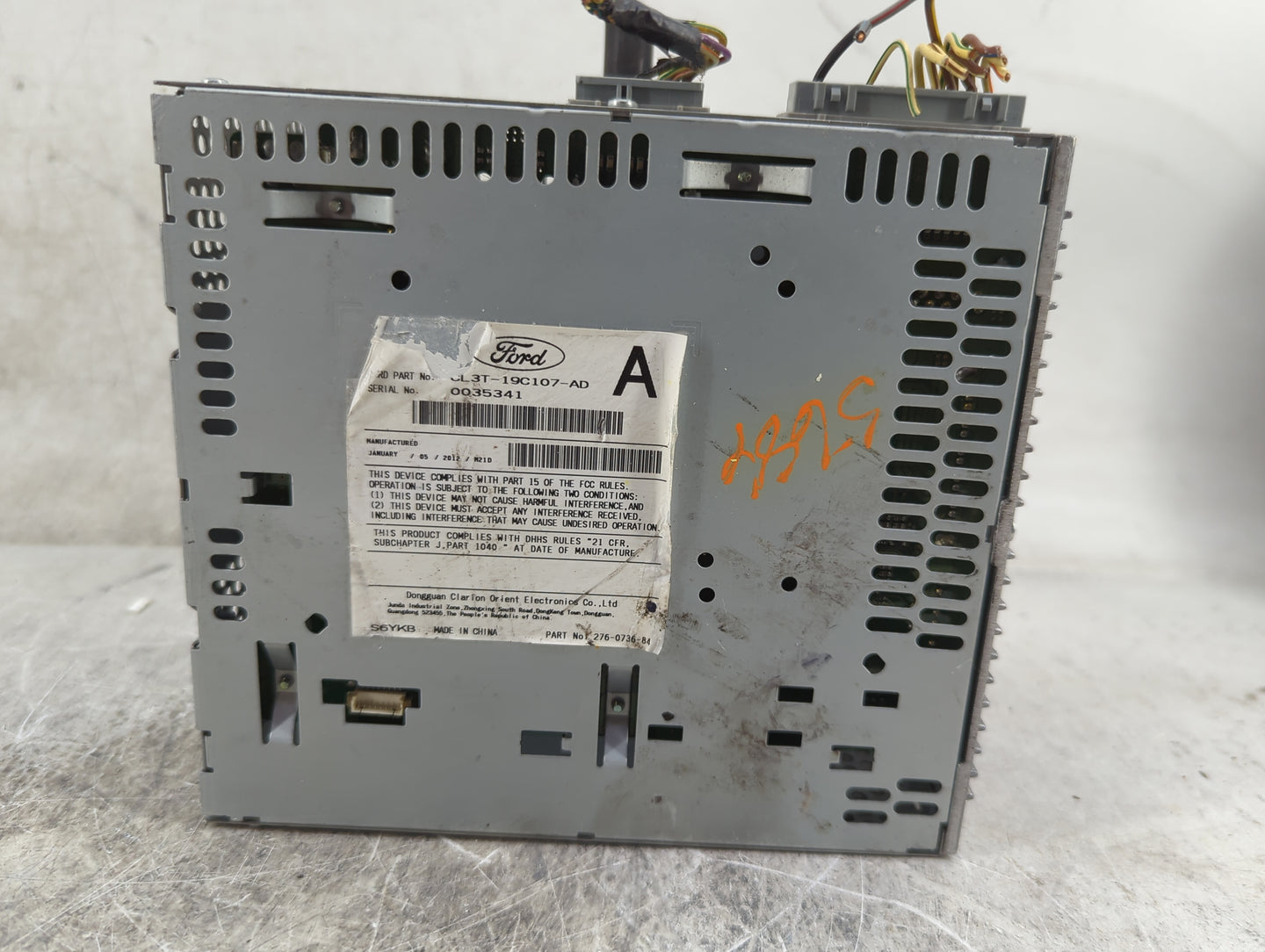 2012 Ford F150 Pickup Radio AM FM Cd Player Receiver Replacement P/N:CL3T-19C107-AD PU-3466A-A(W), 276-0736-84 Fits OEM Used