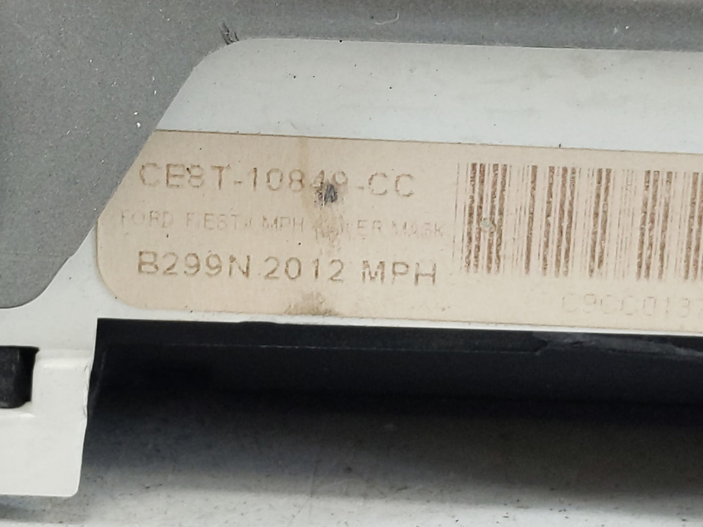 2012 Ford Fiesta Instrument Cluster Speedometer Gauges P/N:CE8T-10849-CC Fits OEM Used Auto Parts - Oemusedautoparts1.com