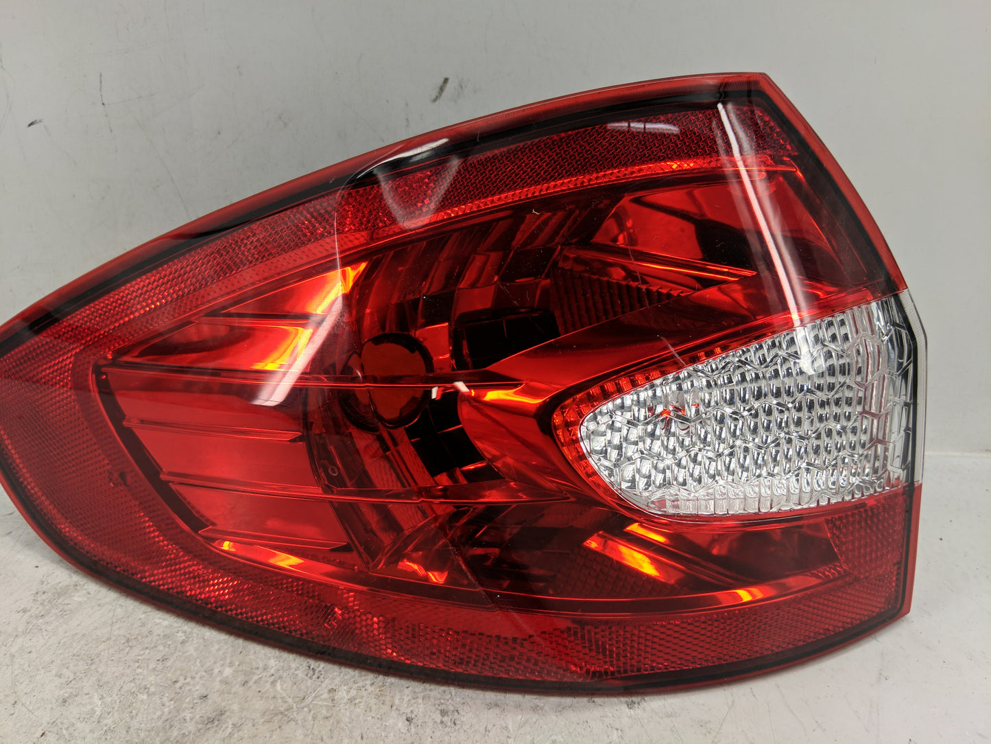 2011-2013 Ford Fiesta Tail Light Assembly Driver Left OEM P/N:AE83-13B505-AC Fits Fits 2011 2012 2013 OEM Used Auto Parts - 