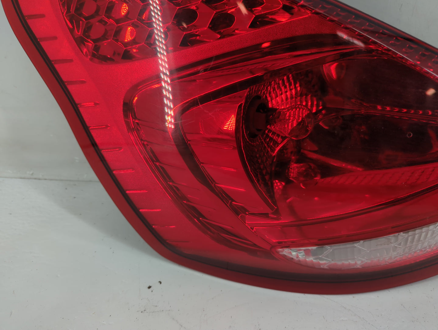 2011-2013 Ford Fiesta Tail Light Assembly Driver Left OEM P/N:AE83-13B505-BG Fits Fits 2011 2012 2013 OEM Used Auto Parts - 