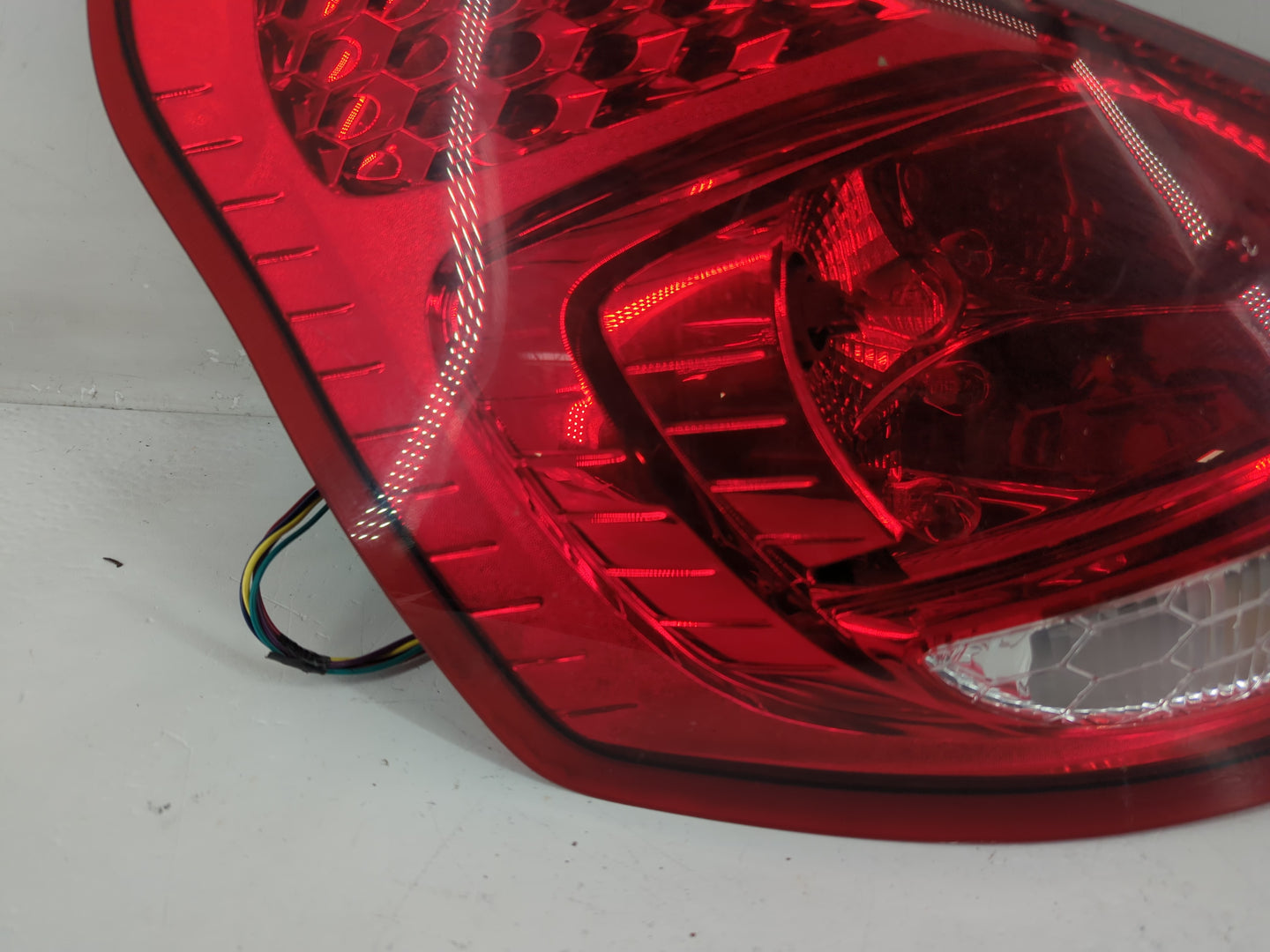 2011-2013 Ford Fiesta Tail Light Assembly Driver Left OEM P/N:AE83-13B505-BG Fits Fits 2011 2012 2013 OEM Used Auto Parts - 