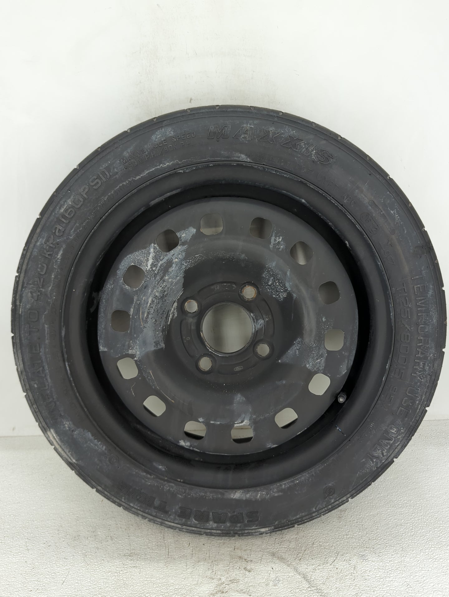 2012 Ford Fiesta Spare Donut Tire Wheel Rim Oem - Oemusedautoparts1.com