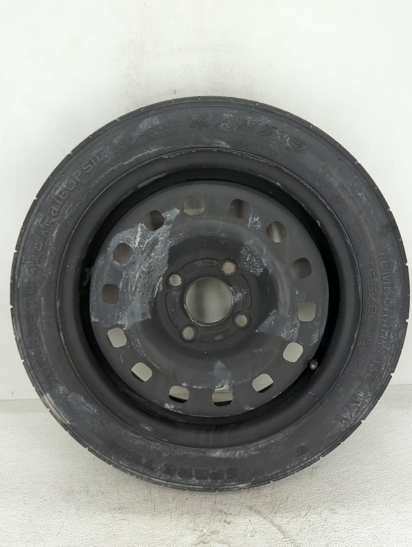2012 Ford Fiesta Spare Donut Tire Wheel Rim Oem - Oemusedautoparts1.com