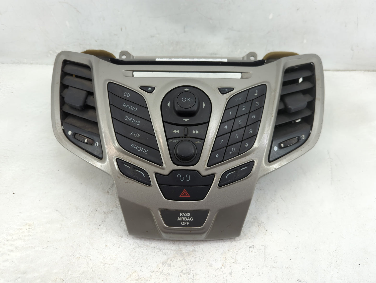 2011-2013 Ford Fiesta Radio AM FM Cd Player Receiver Replacement P/N:AE8T18K811BA Fits Fits 2011 2012 2013 OEM Used Auto Par