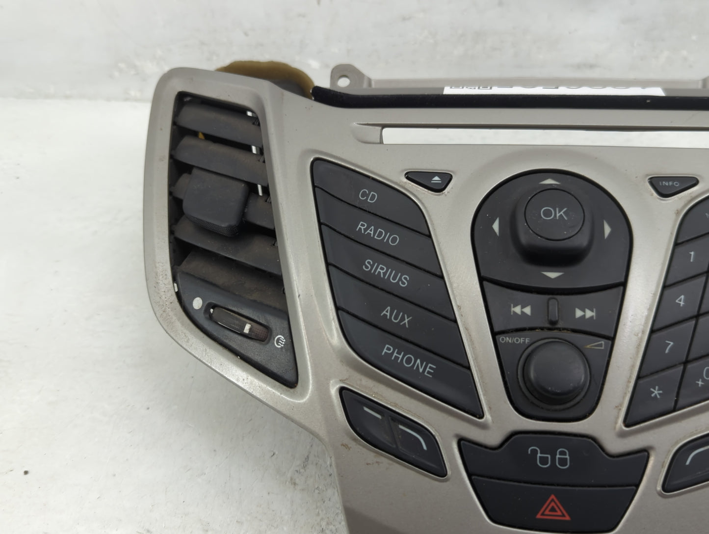 2011-2013 Ford Fiesta Radio AM FM Cd Player Receiver Replacement P/N:AE8T18K811BA Fits Fits 2011 2012 2013 OEM Used Auto Par