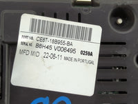 2012 Ford Fiesta Radio AM FM Cd Player Receiver Replacement P/N:CE8T-18B955-BA CE8T-18B955-BB Fits OEM Used Auto Parts - Oem