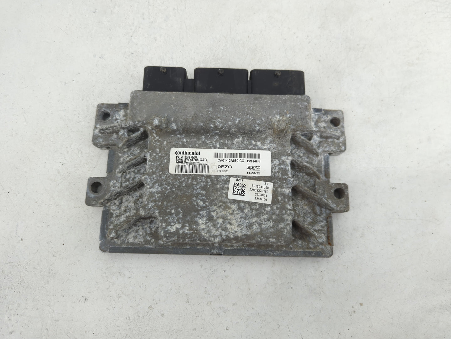 2012-2013 Ford Fiesta PCM Engine Control Computer ECU ECM PCU OEM P/N:5WY8768-GAC CA61-12A650-CC Fits Fits 2012 2013 OEM Use