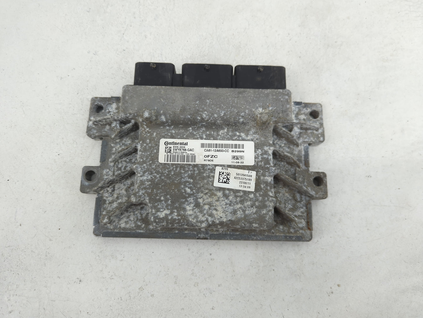 2012-2013 Ford Fiesta PCM Engine Control Computer ECU ECM PCU OEM P/N:5WY8768-GAC CA61-12A650-CC Fits Fits 2012 2013 OEM Use