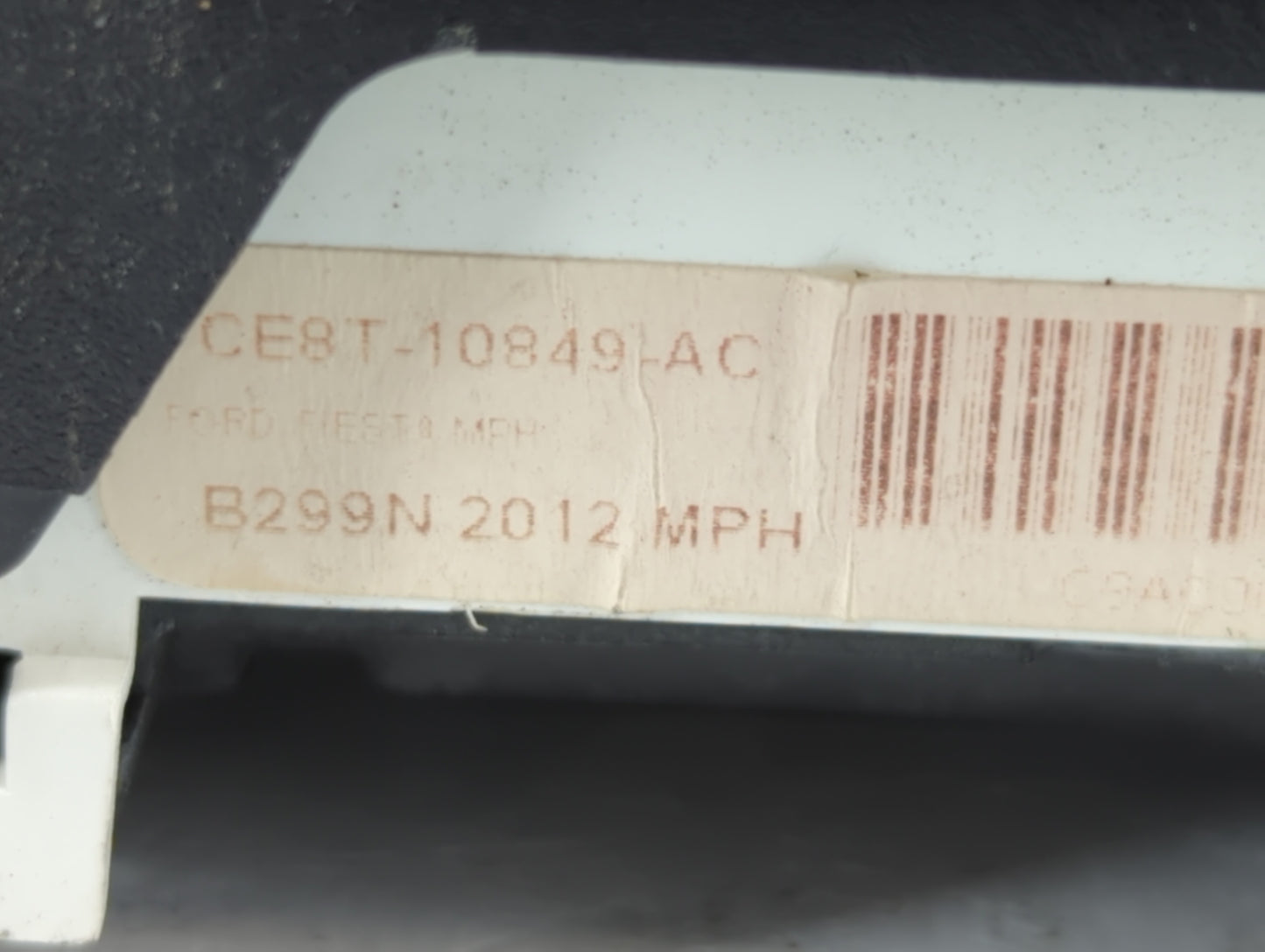 2012 Ford Fiesta Instrument Cluster Speedometer Gauges P/N:CE8T-10849-AC B299N 20 Fits OEM Used Auto Parts - Oemusedautopart