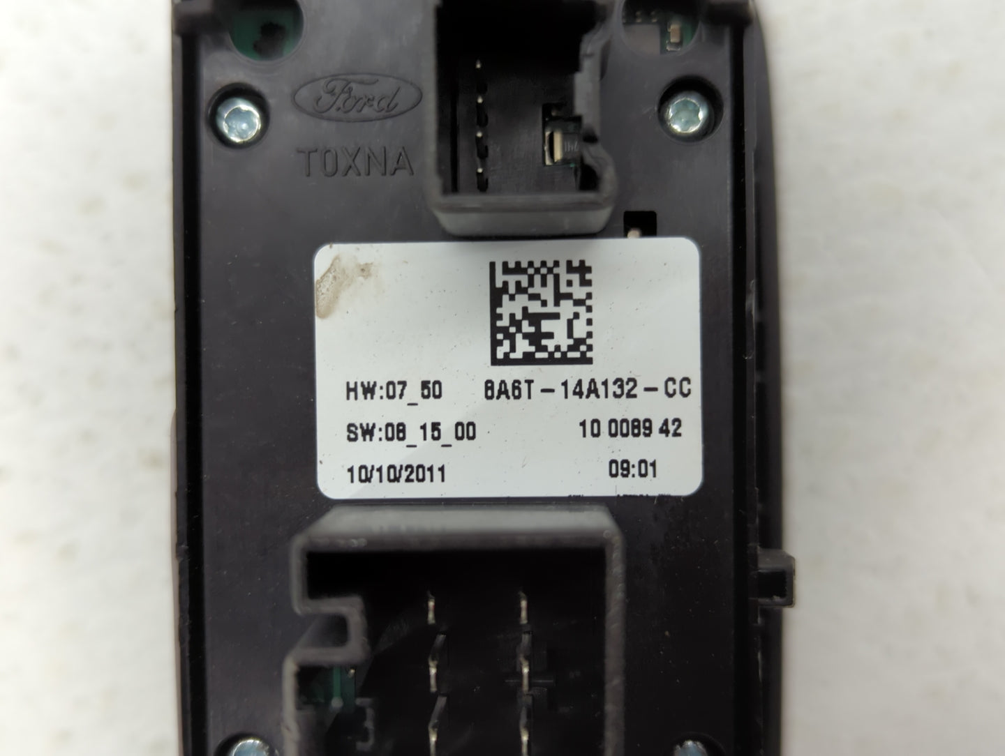 2011-2013 Ford Fiesta Master Power Window Switch Replacement Driver Side Left P/N:8A6T-14A132-CC Fits Fits 2011 2012 2013 OE