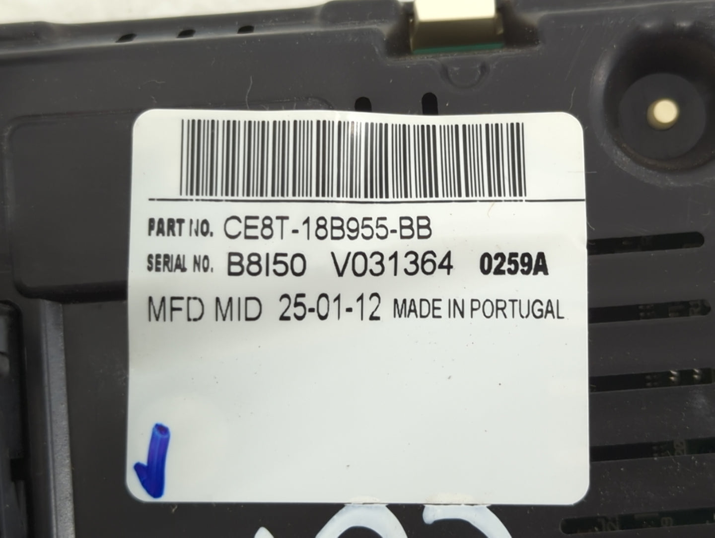 2012-2012 Ford Fiesta Am Fm Cd Player Radio Receiver - Oemusedautoparts1.com