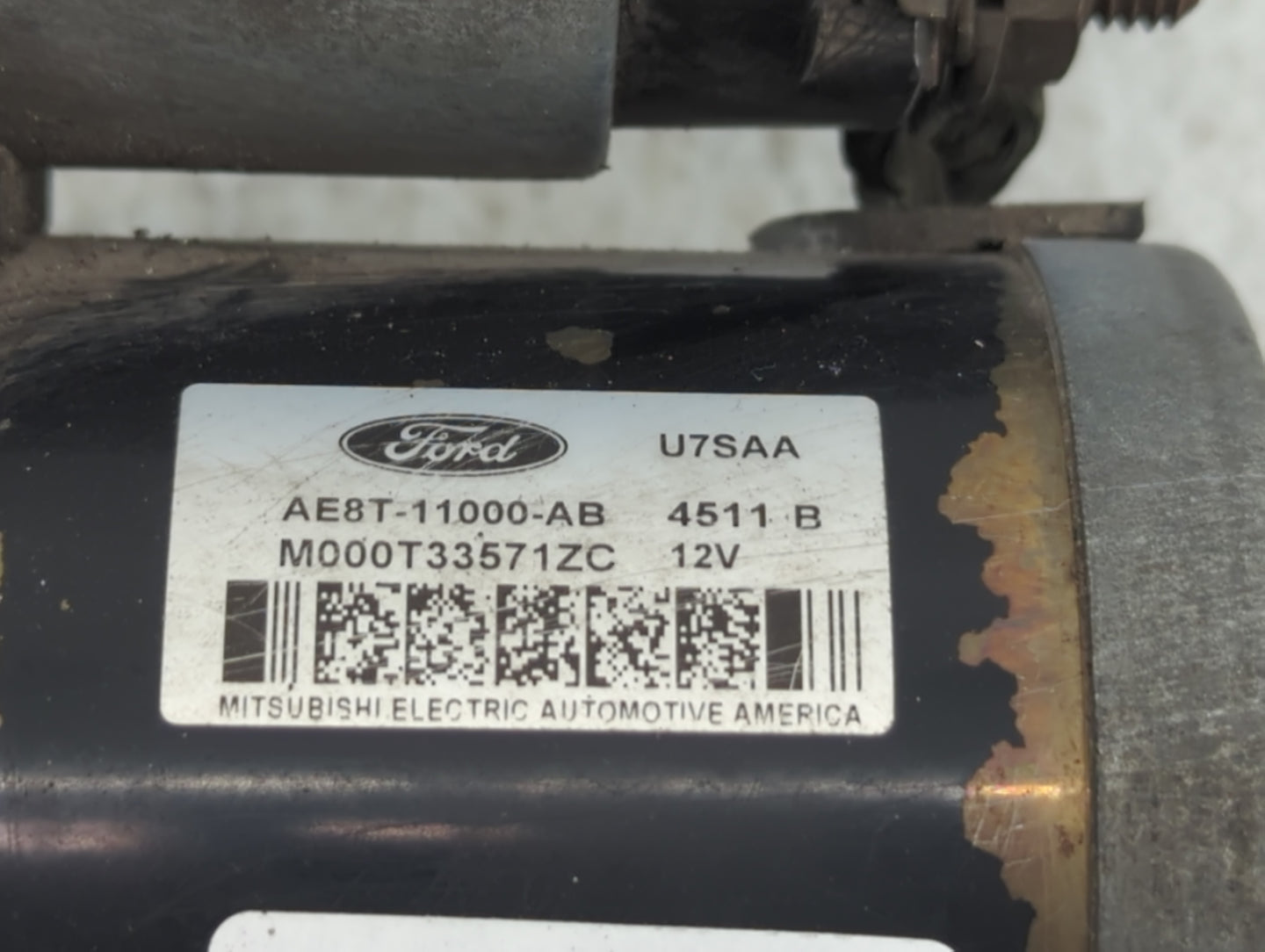 2011-2019 Ford Fiesta Car Starter Motor Solenoid OEM P/N:AE8T-11000-AB Fits Fits 2011 2012 2013 2014 2015 2016 2017 2018 201