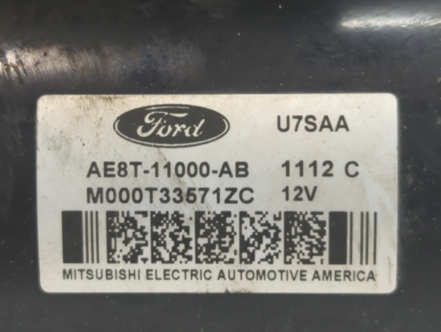 2011-2019 Ford Fiesta Car Starter Motor Solenoid OEM P/N:M000T33571ZC AE8T-11000-AB Fits OEM Used Auto Parts - Oemusedautopa