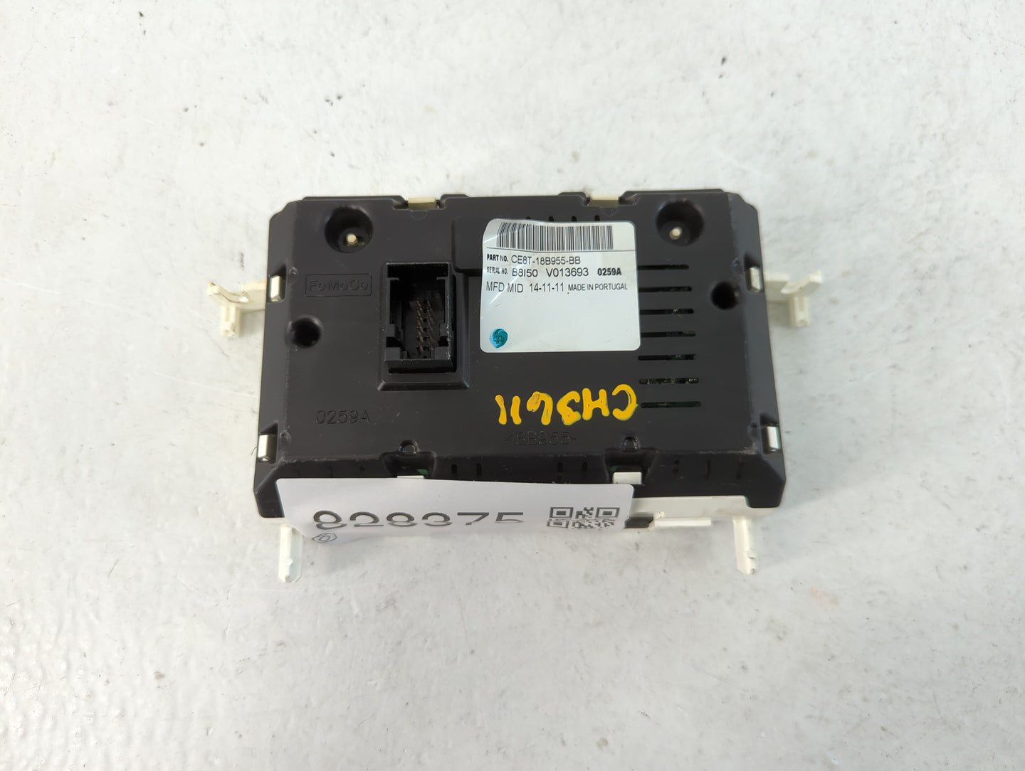 2011-2013 Ford Fiesta Radio AM FM Cd Player Receiver Replacement P/N:CE8T-18B955-BB Fits Fits 2011 2012 2013 OEM Used Auto P