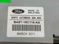 2011-2012 Ford Flex Radio AM FM Cd Player Receiver Replacement P/N:BA8T-19C116-AA Fits Fits 2011 2012 OEM Used Auto Parts - 