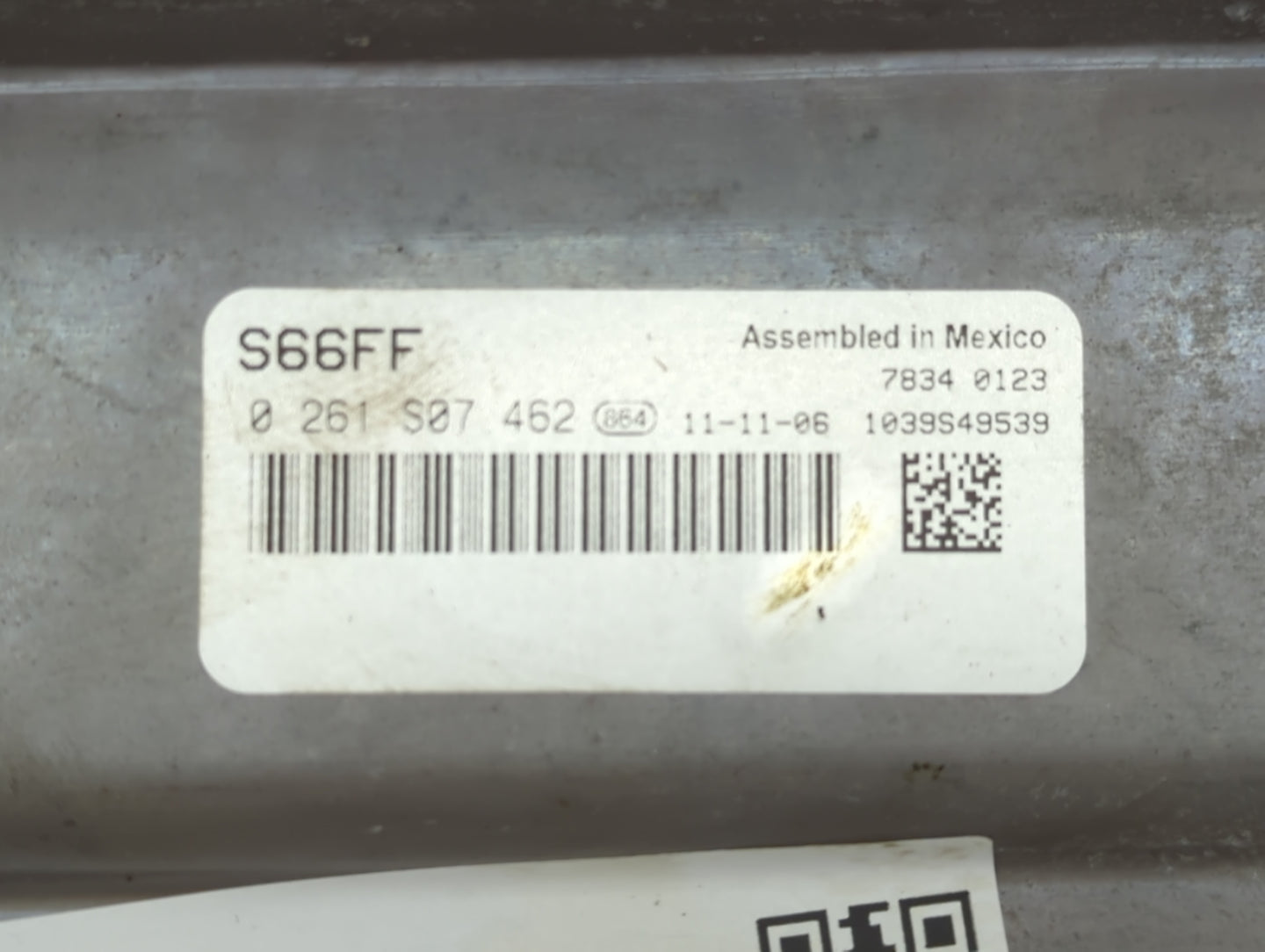 2012 Ford Flex PCM Engine Control Computer ECU ECM PCU OEM P/N:0 261 S07 462 S66FF, AA5A-12A650-AKA Fits OEM Used Auto Parts