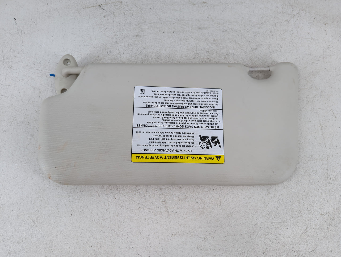 2012-2013 Ford Focus Sun Visor Shade Replacement Passenger Right Mirror Fits Fits 2012 2013 OEM Used Auto Parts - Oemusedaut