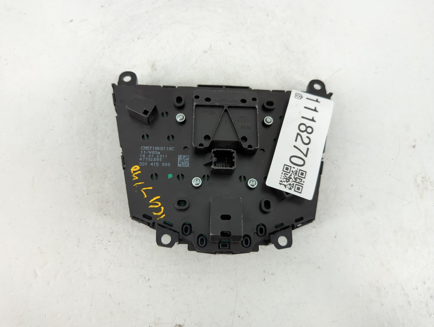 2012-2013 Ford Focus Radio AM FM Cd Player Receiver Replacement P/N:CM5T-18K811 AC Fits Fits 2012 2013 OEM Used Auto Parts -