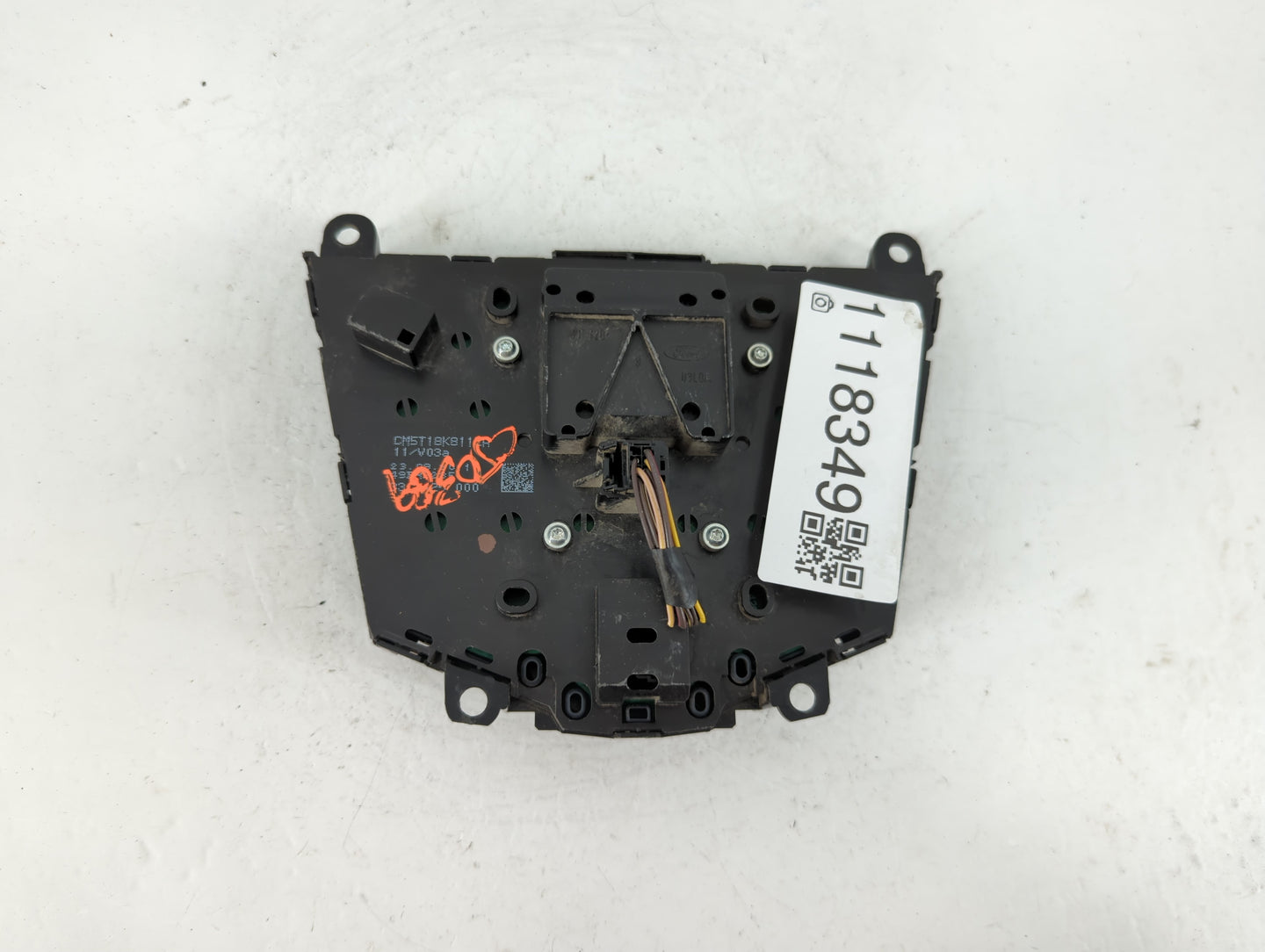 2012-2013 Ford Focus Radio AM FM Cd Player Receiver Replacement P/N:CM5T-18K811 AC Fits Fits 2012 2013 OEM Used Auto Parts -