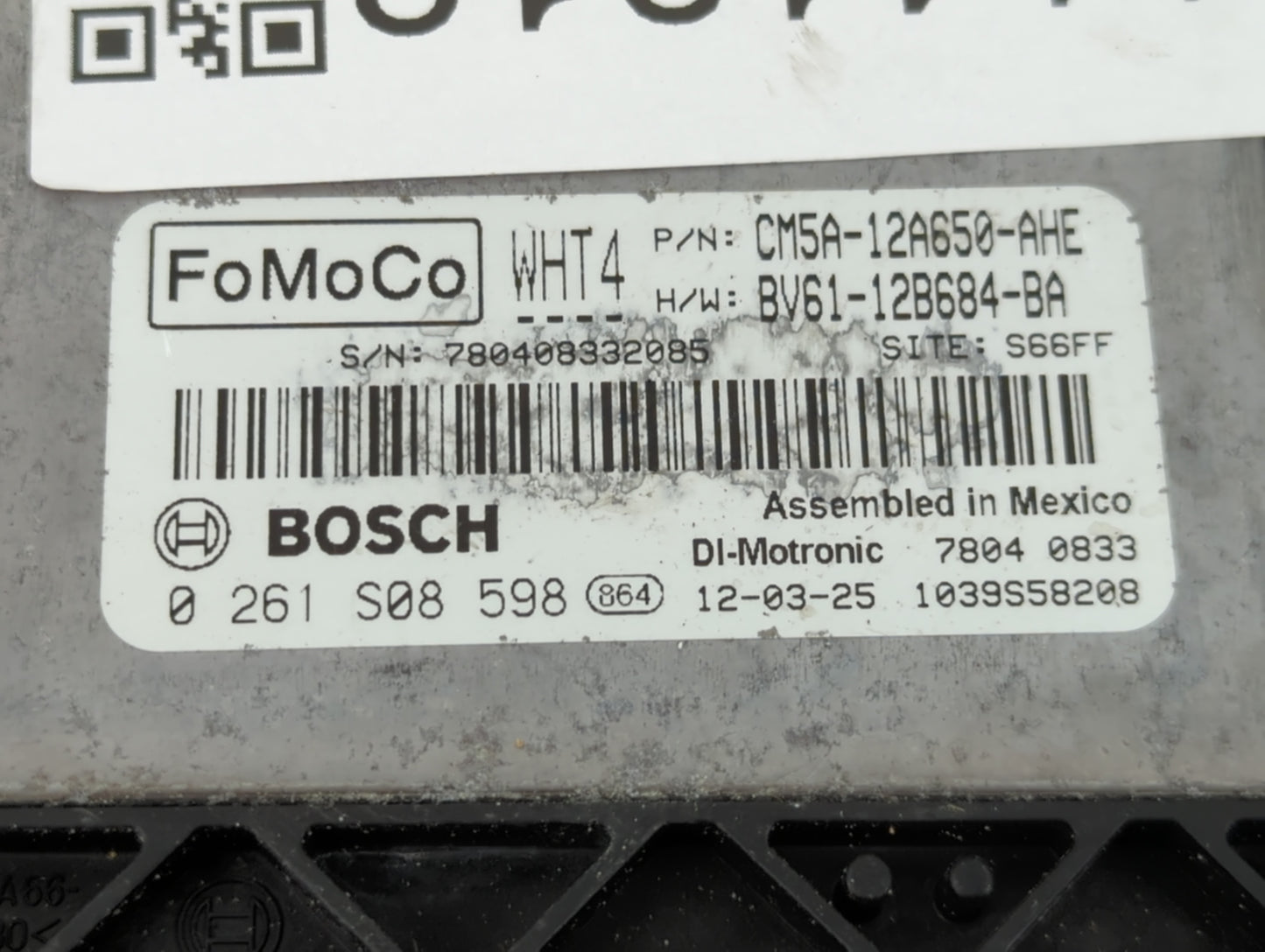 2012-2013 Ford Focus PCM Engine Control Computer ECU ECM PCU OEM P/N:BV61-12B694-BA CM5A-12A650-AHE Fits Fits 2012 2013 OEM 