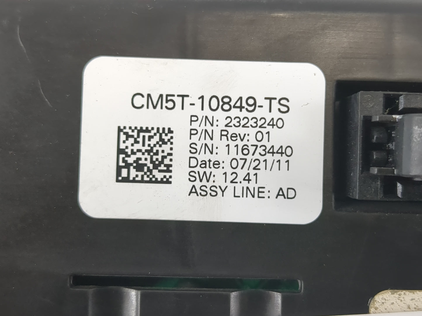 2012 Ford Focus Instrument Cluster Speedometer Gauges P/N:CM5T-10849-TS Fits OEM Used Auto Parts - Oemusedautoparts1.com