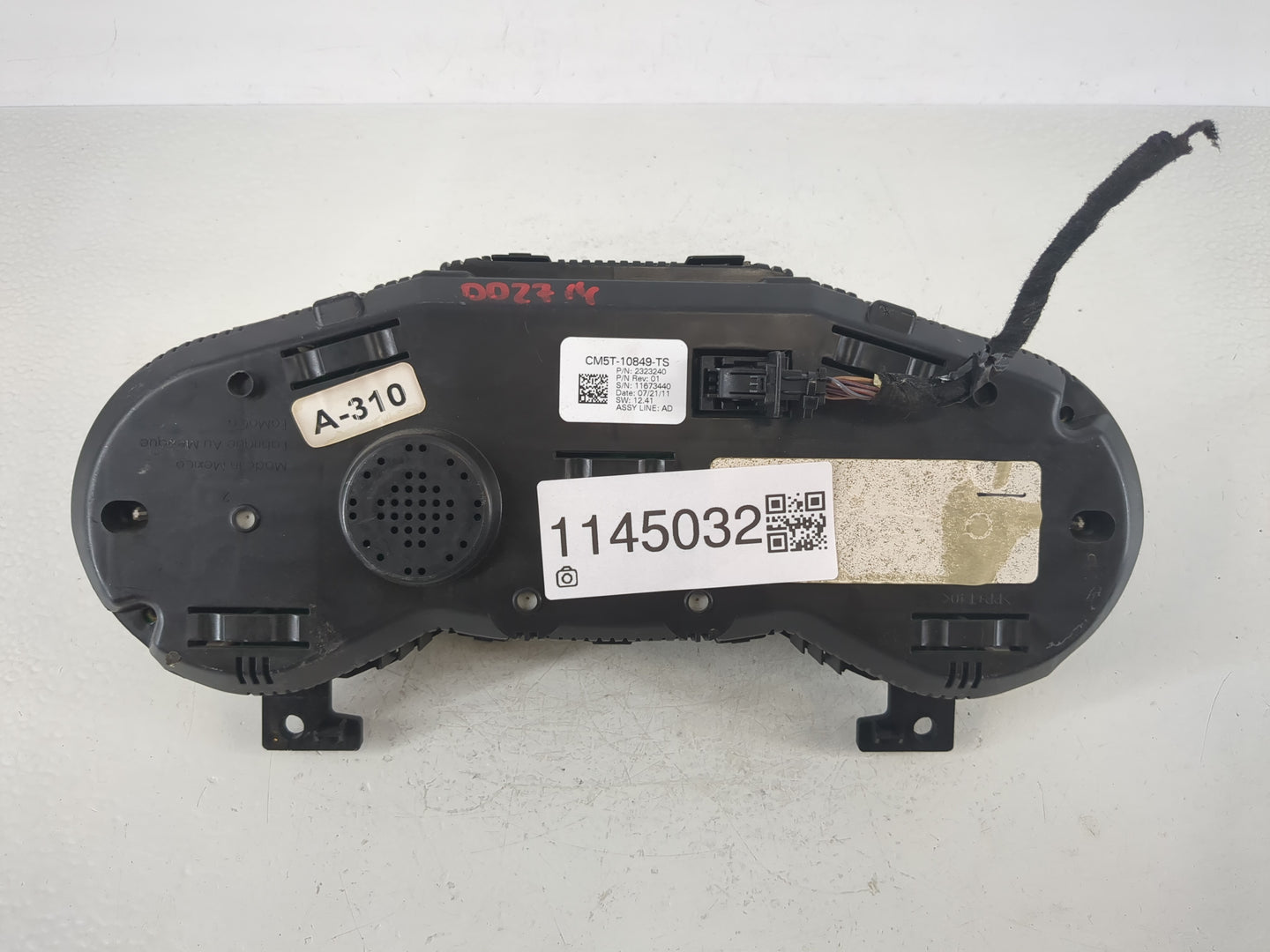 2012 Ford Focus Instrument Cluster Speedometer Gauges P/N:CM5T-10849-TS Fits OEM Used Auto Parts - Oemusedautoparts1.com