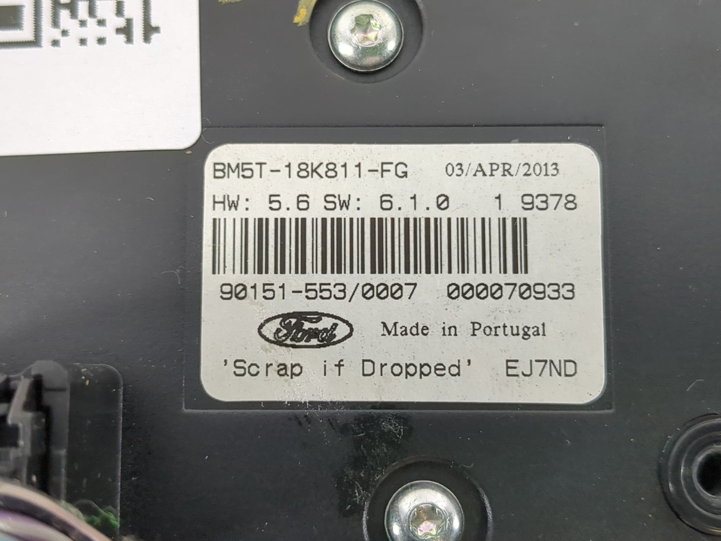 2012-2018 Ford Focus Radio AM FM Cd Player Receiver Replacement P/N:BM5T-18K811-FG 90151-553 Fits OEM Used Auto Parts - Oemu