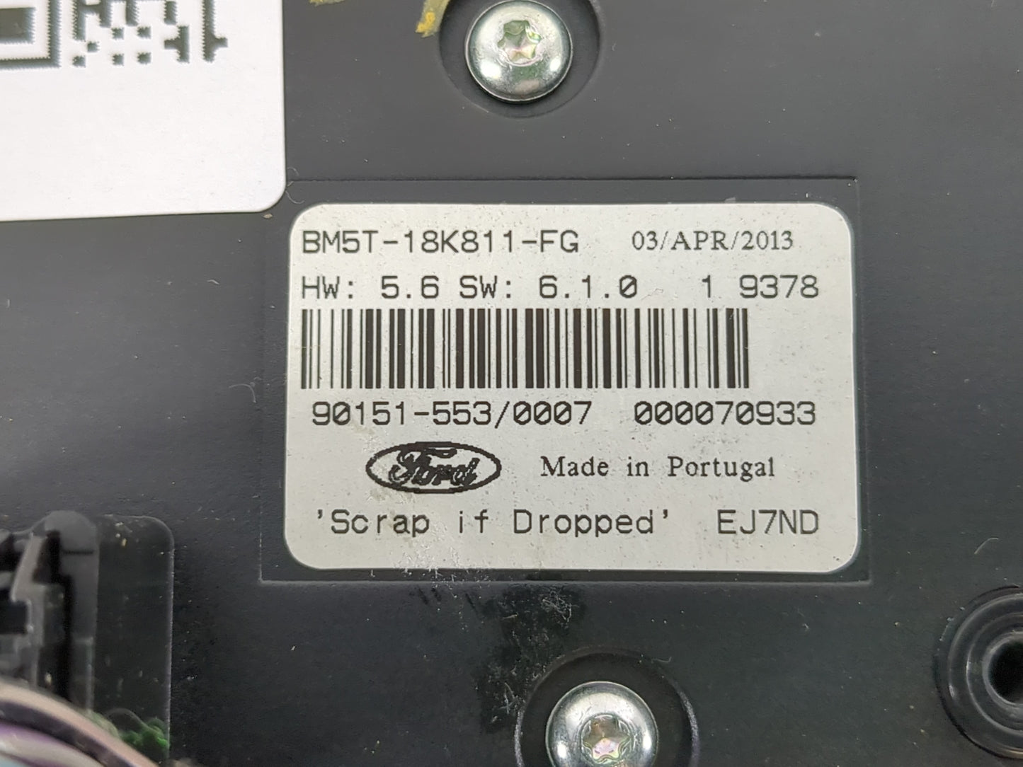 2012-2018 Ford Focus Radio AM FM Cd Player Receiver Replacement P/N:BM5T-18K811-FG 90151-553 Fits OEM Used Auto Parts - Oemu