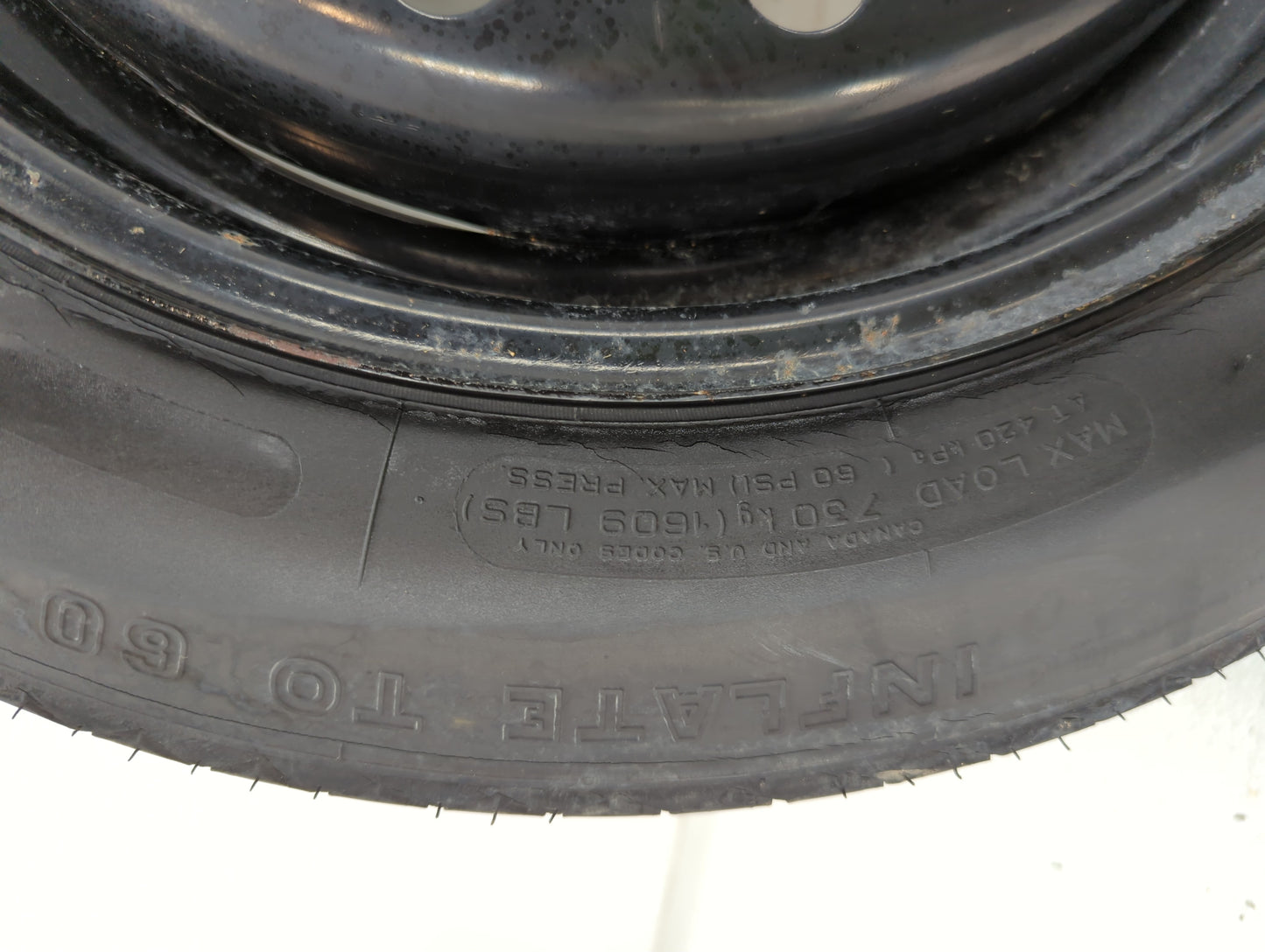 2012-2018 Ford Focus Spare Donut Tire Wheel Rim Oem - Oemusedautoparts1.com